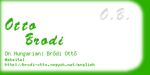 otto brodi business card