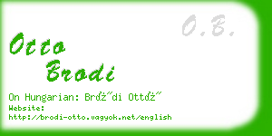 otto brodi business card